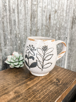 Wildflower Stoneware Mug - Allure Boutique WY