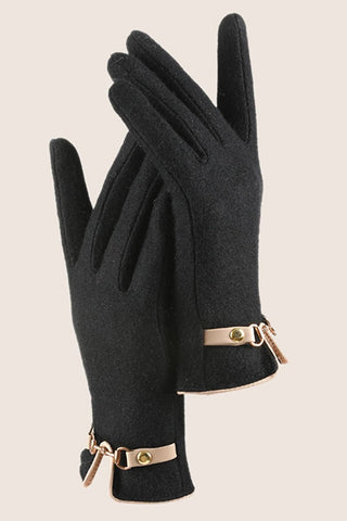 Wool Touchscreen Gloves - Black - Allure Boutique WY