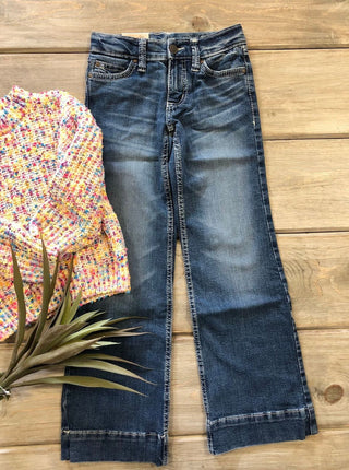Wrangler Girl's Shelby Medium Wash Trouser Jean - Allure Boutique WY