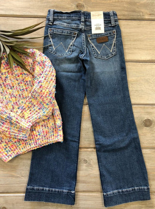 Wrangler Girl's Shelby Medium Wash Trouser Jean - Allure Boutique WY