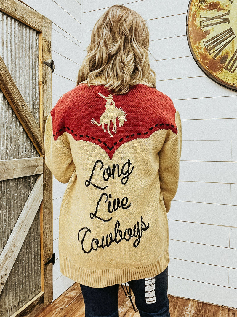 Wrangler Long Live Cowboys Cardigan - Allure Boutique WY