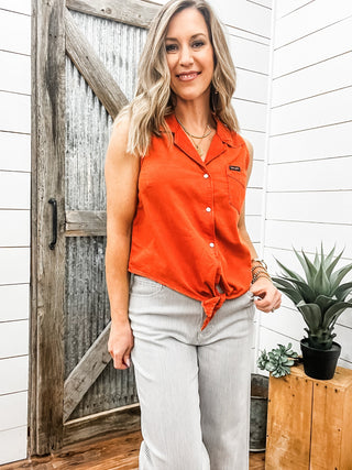 Wrangler Retro Sleeveless Button Front Shirt - Allure Boutique WY