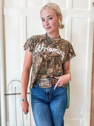 WY Lace Graphic Tee - Allure Boutique WY