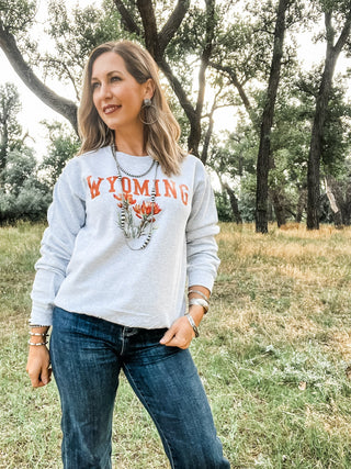 WY State Flower Sweatshirt - Allure Boutique WY