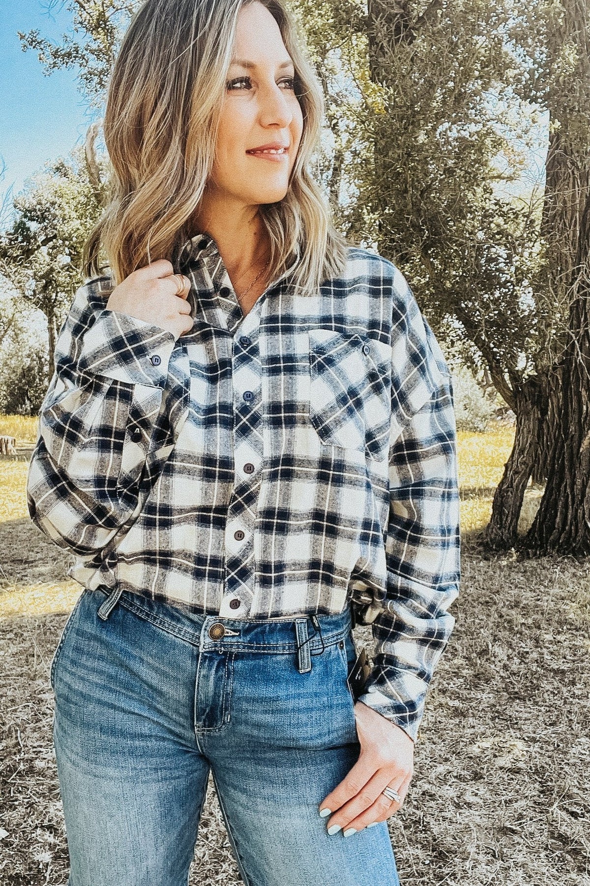 Xandra Button Down Shirt - Allure Boutique WY