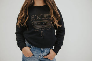 Youth Booted Logo Hooded Sweatshirt - Allure Boutique WY