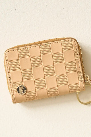 Zip Around Wallet - Tan Check - Allure Boutique WY