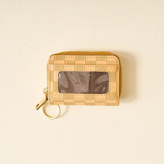 Zip Around Wallet - Tan Check - Allure Boutique WY