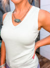 Mint V-Neck Tank