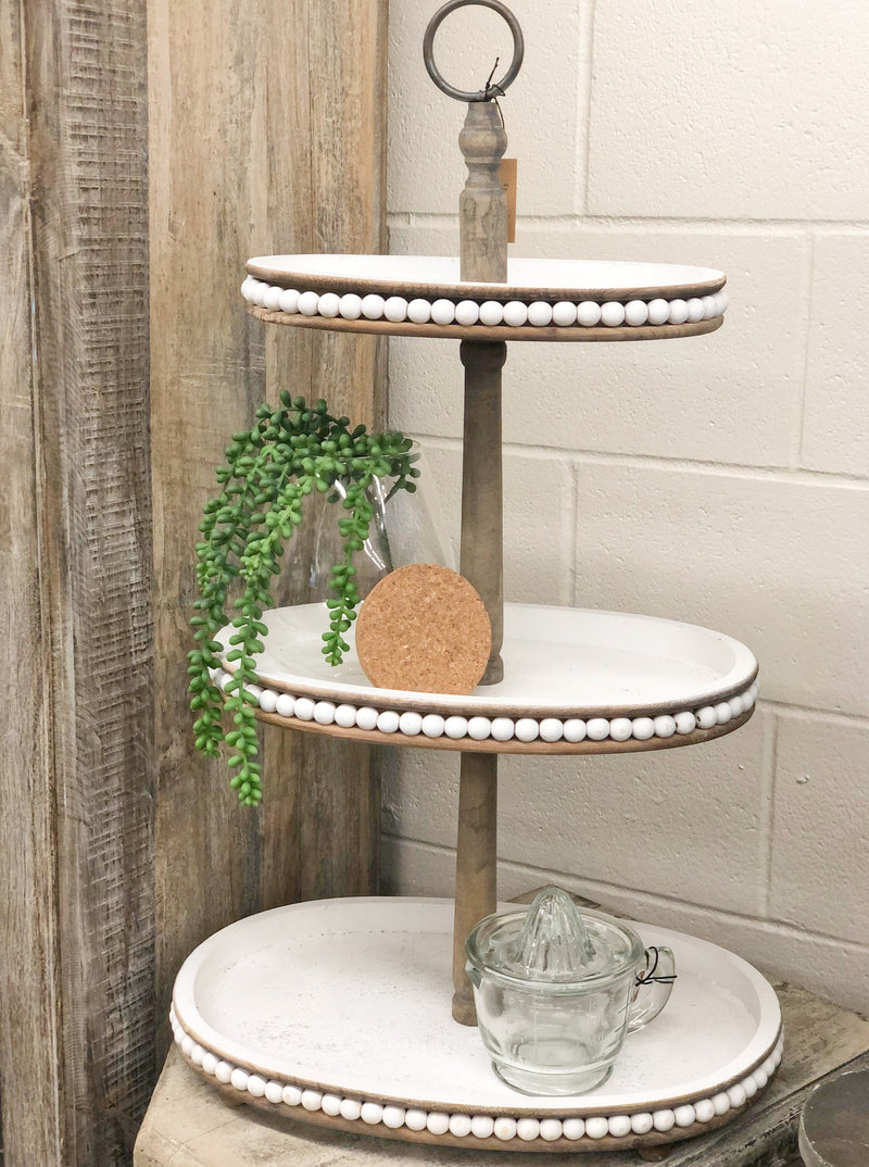 Wood 3 Tier Tray - Allure Boutique WY