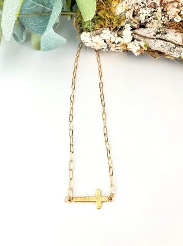 Favorite Necklace - Gold Cross