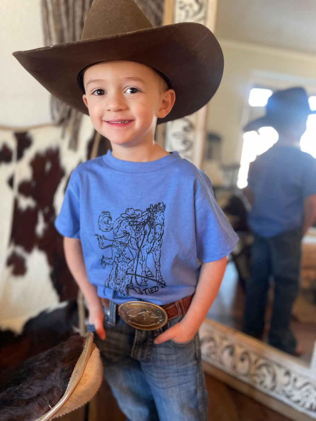 Tied-Up Kids Western Graphic Tee