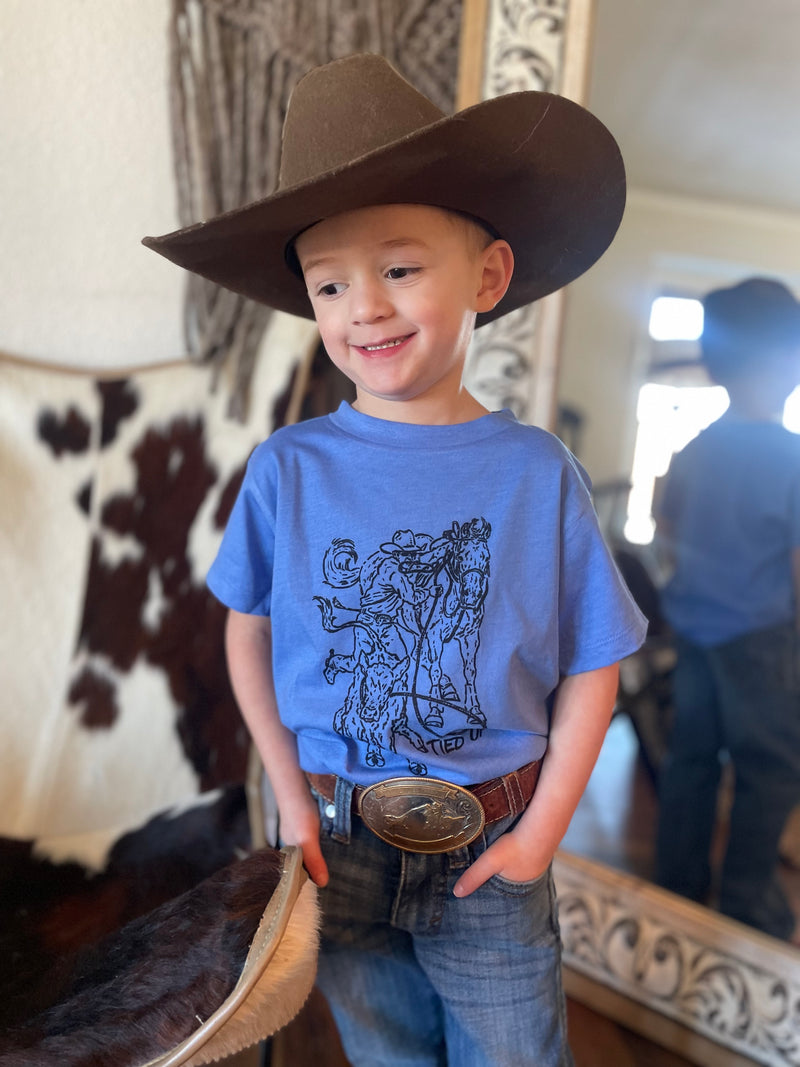 Tied-Up Kids Western Graphic Tee