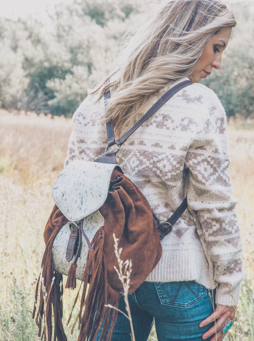 Sheridan Cowhide Backpack - Allure Boutique WY