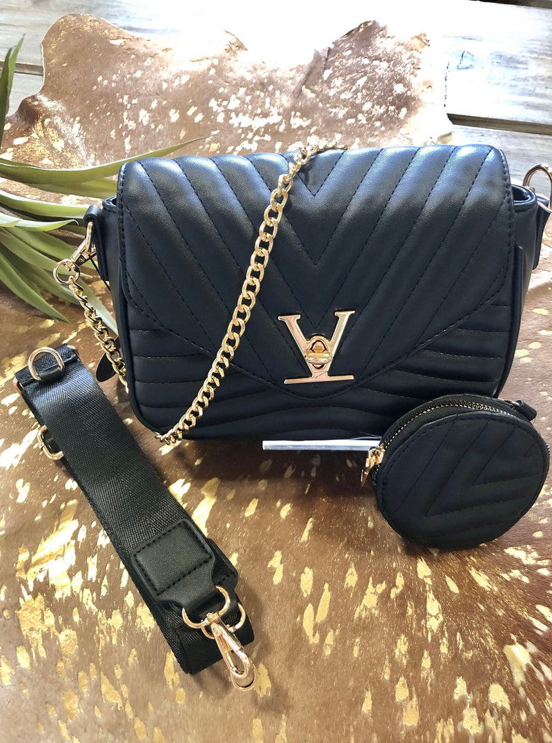 V-Line Crossbody with Coin Purse Set – Allure Boutique WY